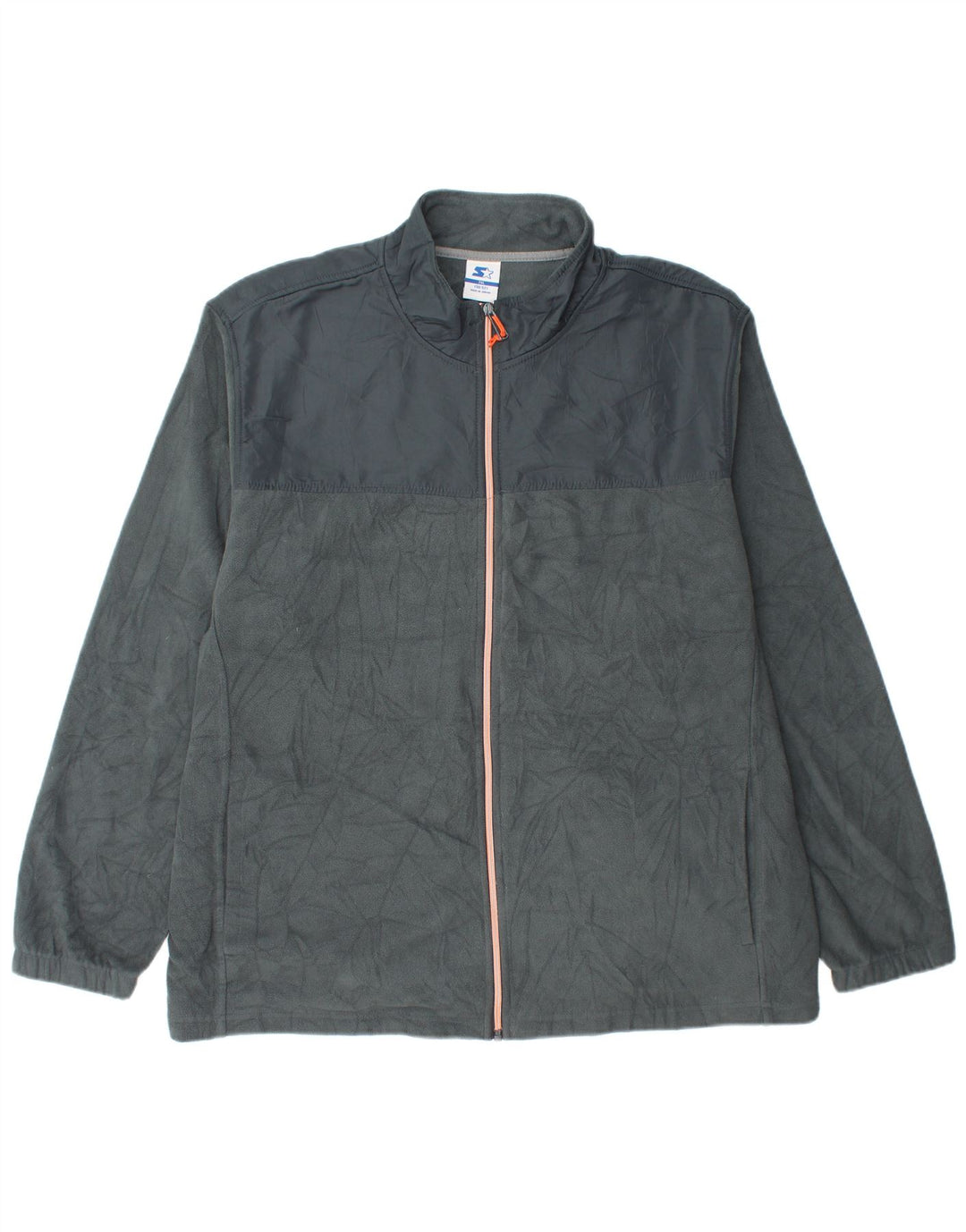 Starter Mens Fleece Jacket UK 44 2XL Grey Polyester