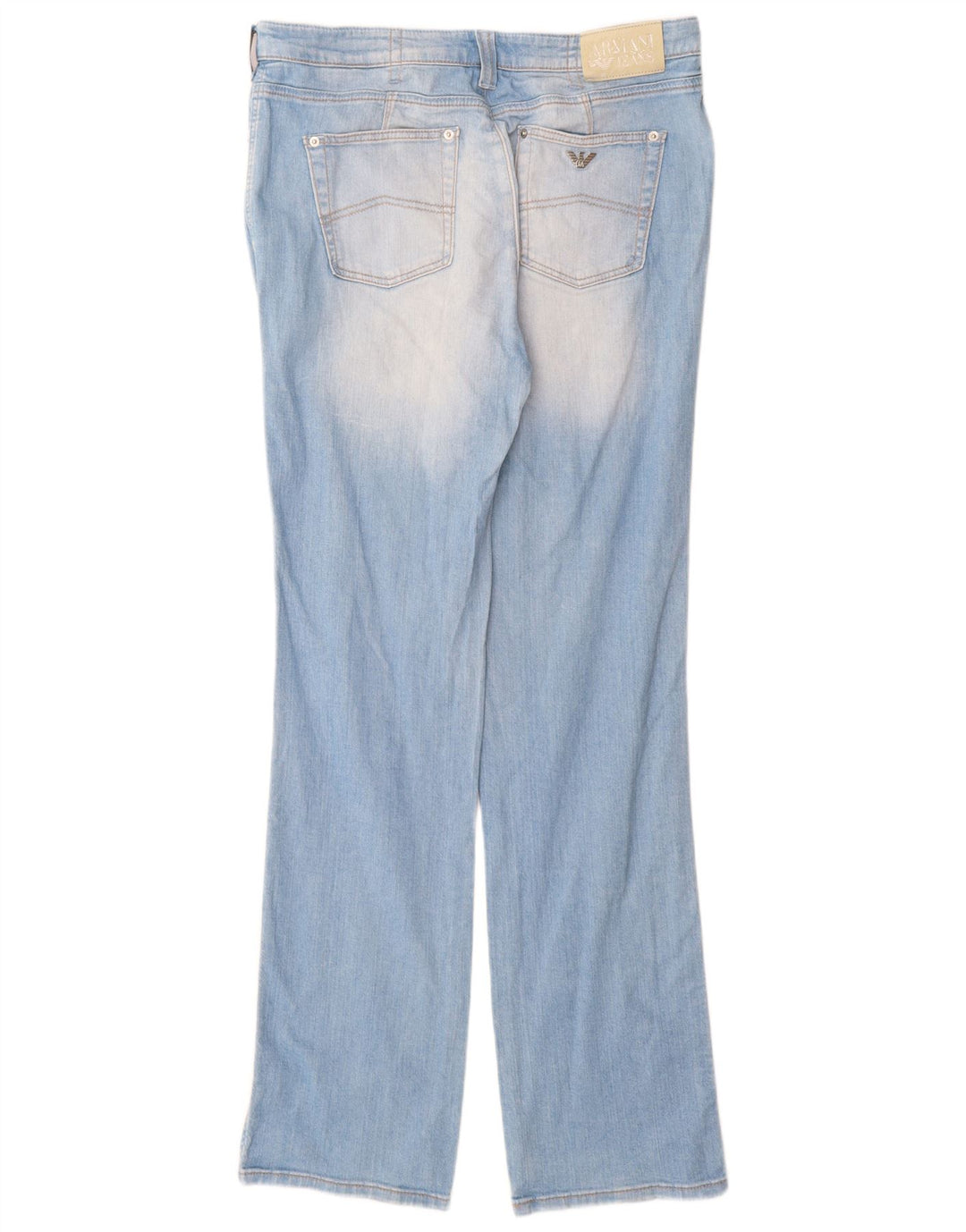 Armani Womens Straight Jeans W33 L34 Blue Cotton