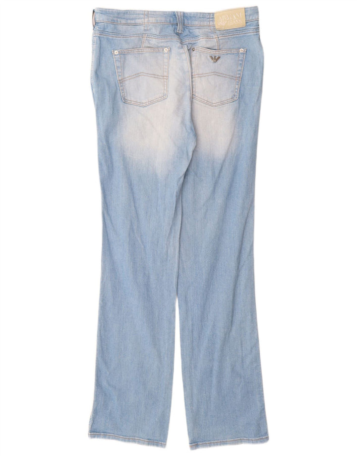 Armani Womens Straight Jeans W33 L34 Blue Cotton