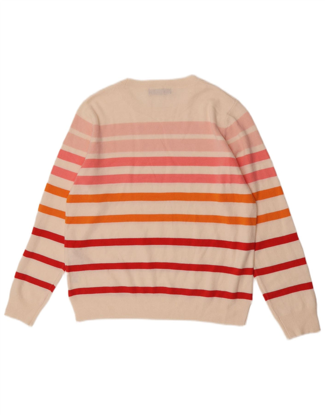 Marks & Spencer Womens Boat Neck Jumper Sweater UK 14 Medium Off White