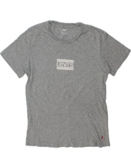 LEVI'S Mens Graphic T-Shirt Top Small Grey Cotton