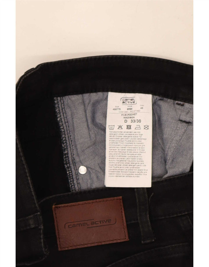 Camel Active Mens Slim Jeans W33 L30 Black Cotton