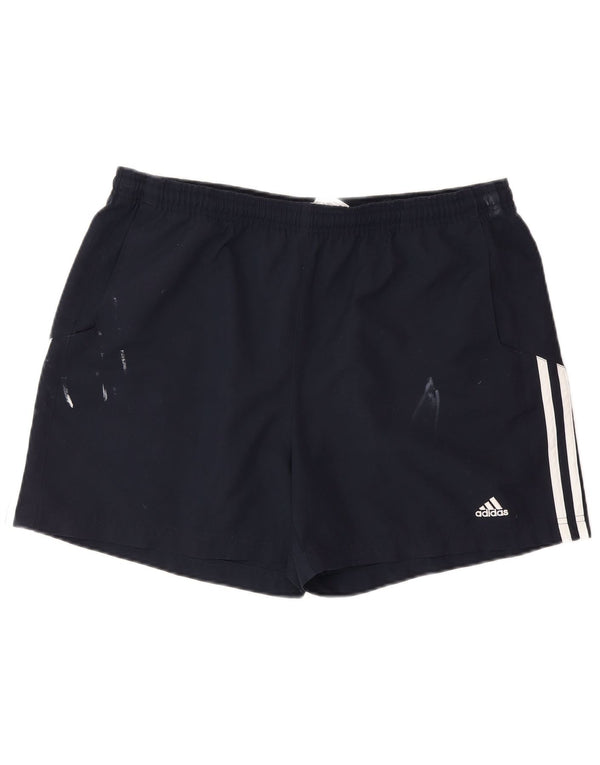 Adidas Womens Sport Shorts UK 18 XL  Navy Blue Polyester