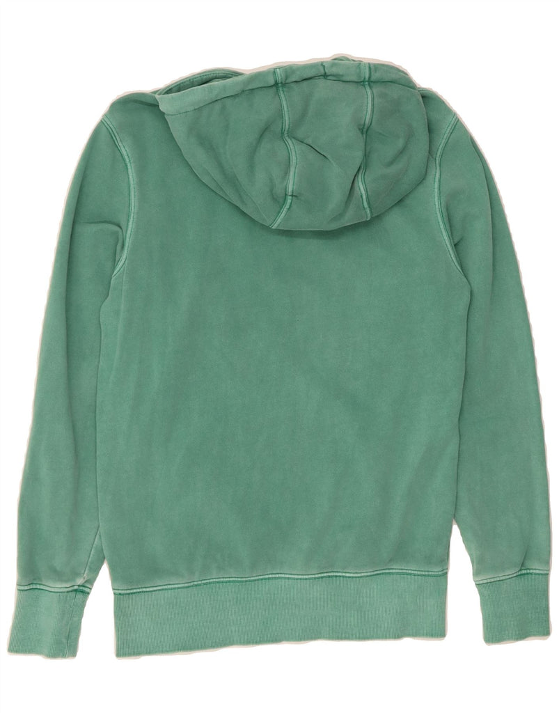 DIADORA Mens Graphic Hoodie Jumper 2XS Green Colourblock Vintage Diadora and Second-Hand Diadora from Messina Hembry 