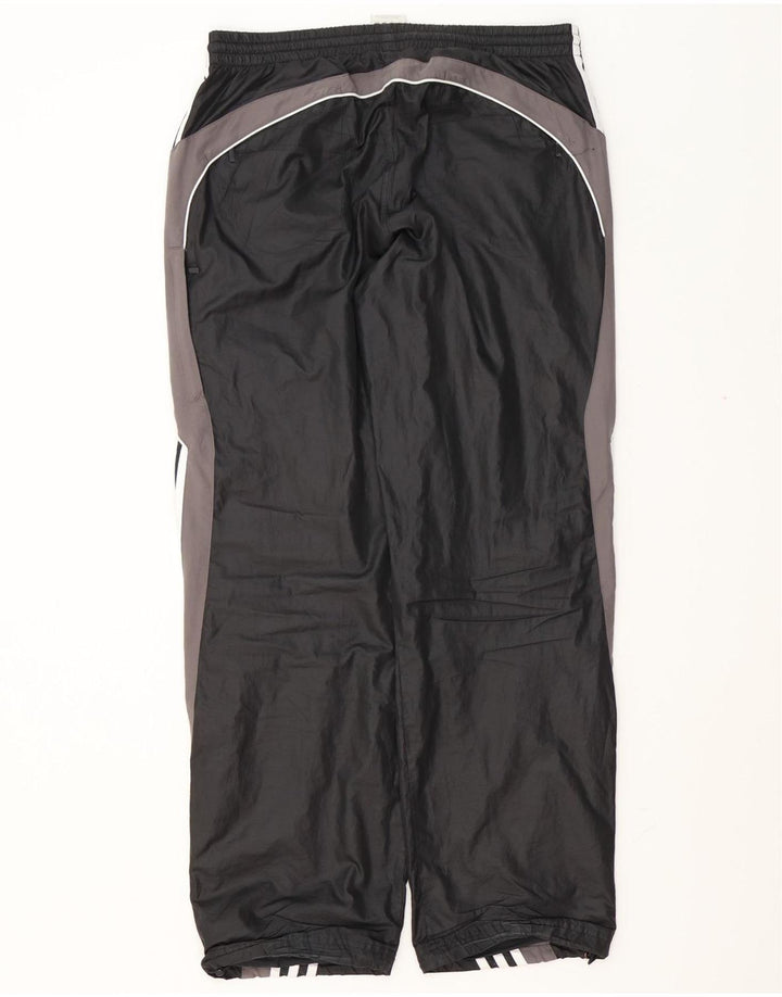 Adidas Mens Tracksuit Trousers Medium  Black Colourblock Polyester
