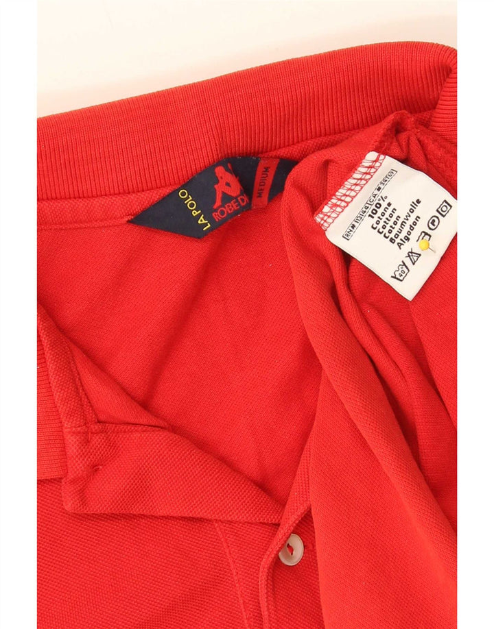 Kappa Mens Polo Shirt Medium Red Cotton