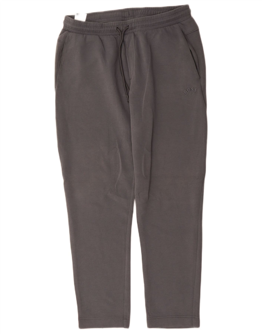 Hugo Boss Mens Graphic Tracksuit Trousers Large  Grey Cotton
