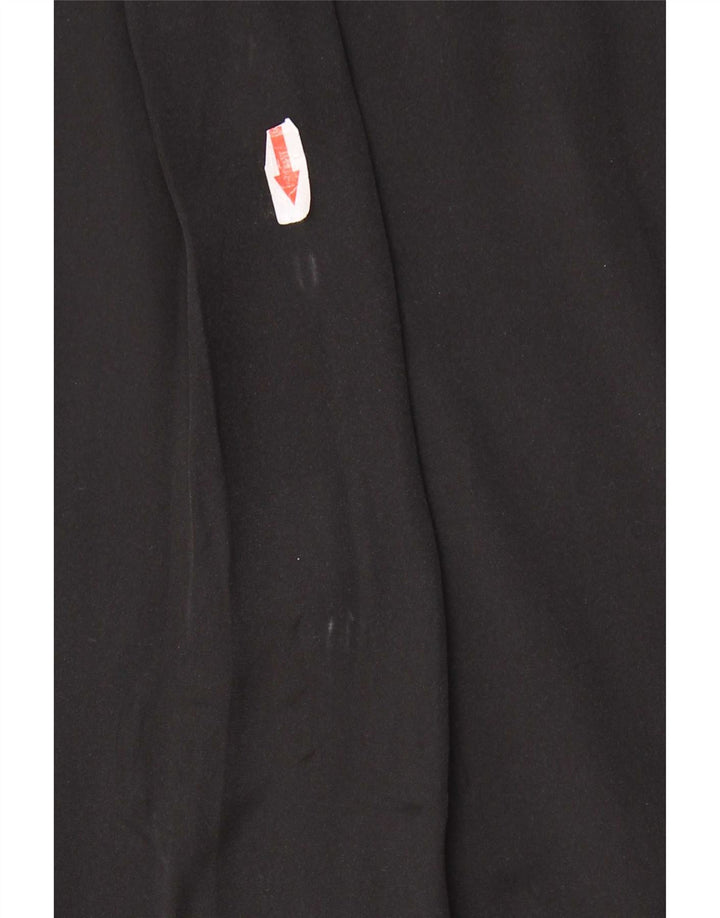 Zara Womens Oversized Shirt Blouse UK 10 Small Black Polyester