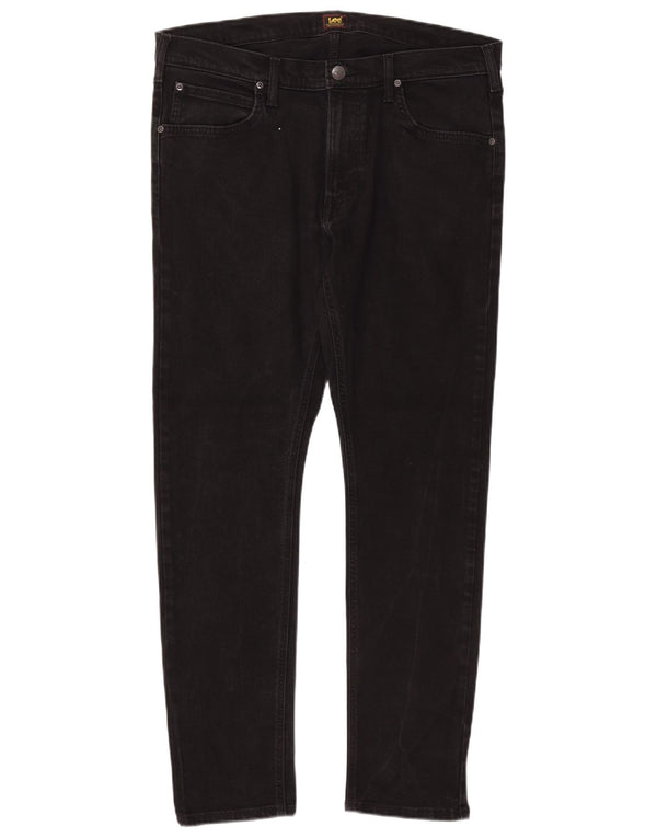 Lee Mens Luke Tapered Slim Jeans W36 L32 Black Cotton