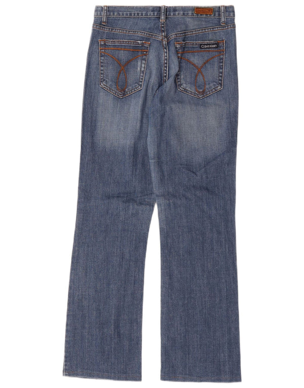 Calvin Klein Womens Bootcut Jeans US 6 Medium W32 L31 Blue Cotton