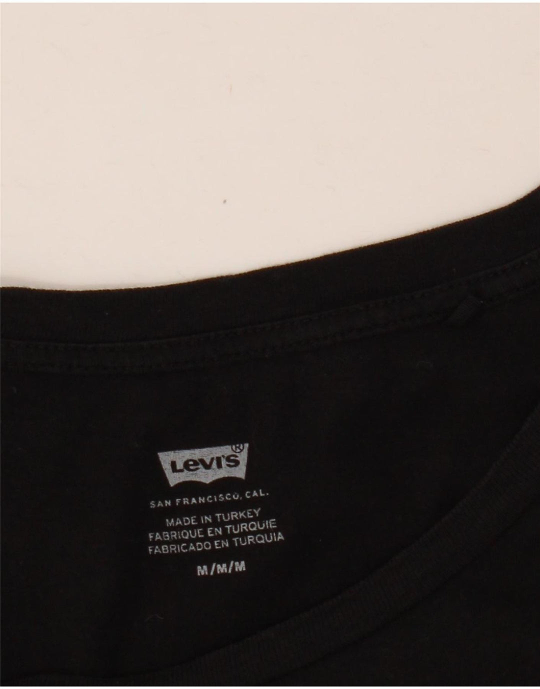 Levi's Womens Graphic T-Shirt Top UK 14 Medium Black