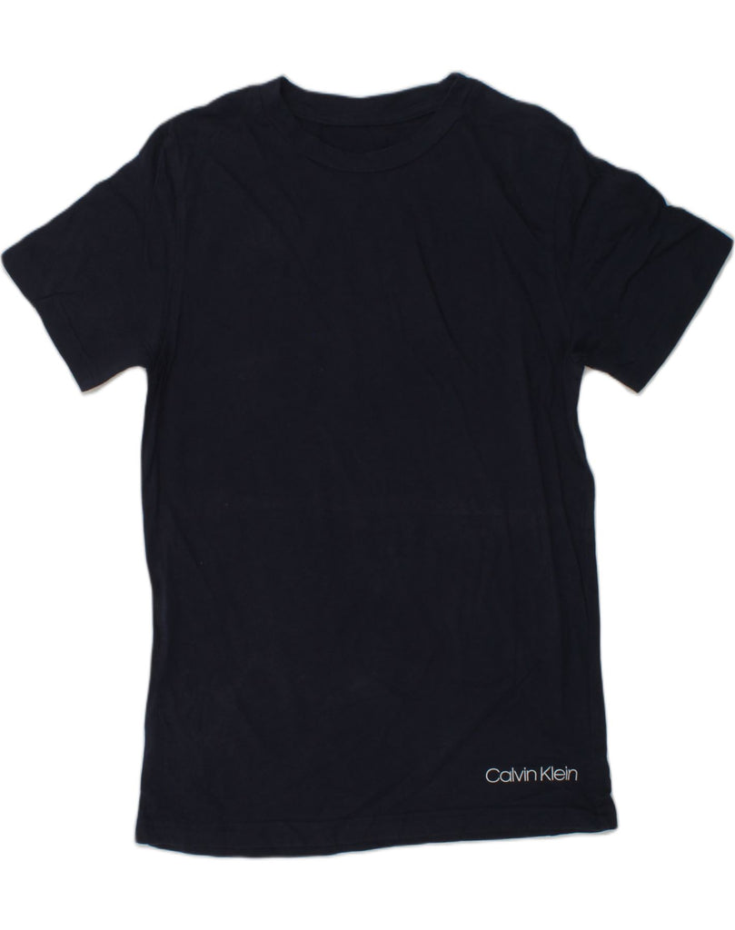 CALVIN KLEIN Boys T-Shirt Top 10-11 Years Large Navy Blue Cotton | Vintage Calvin Klein | Thrift | Second-Hand Calvin Klein | Used Clothing | Messina Hembry 