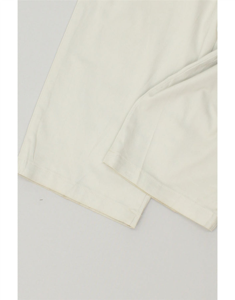 LEE Womens High Waist Casual Trousers US 16 XL W34 L26 White Cotton | Vintage Lee | Thrift | Second-Hand Lee | Used Clothing | Messina Hembry 