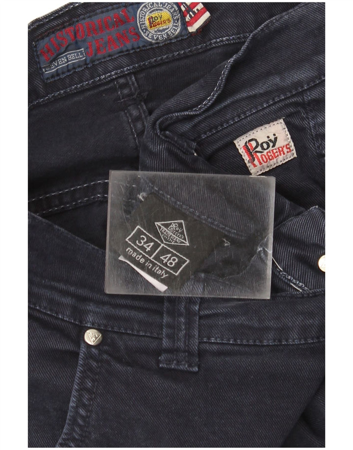 Roy Rogers Mens Straight Jeans IT 48 Medium W34 L30 Navy Blue Cotton