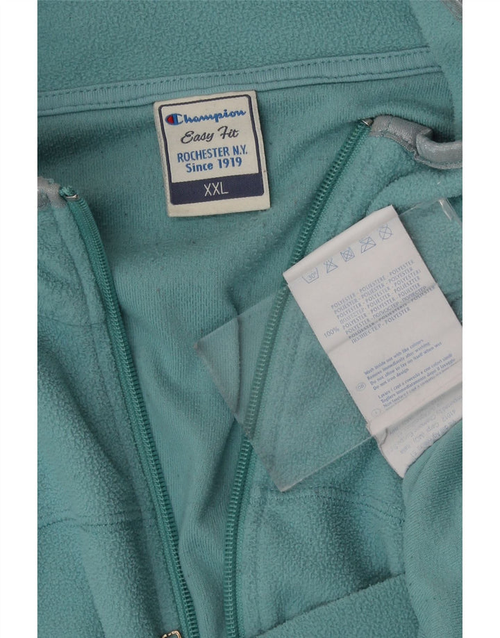 Champion Womens Easy Fit Fleece Jacket UK 20 2XL Blue Polyester