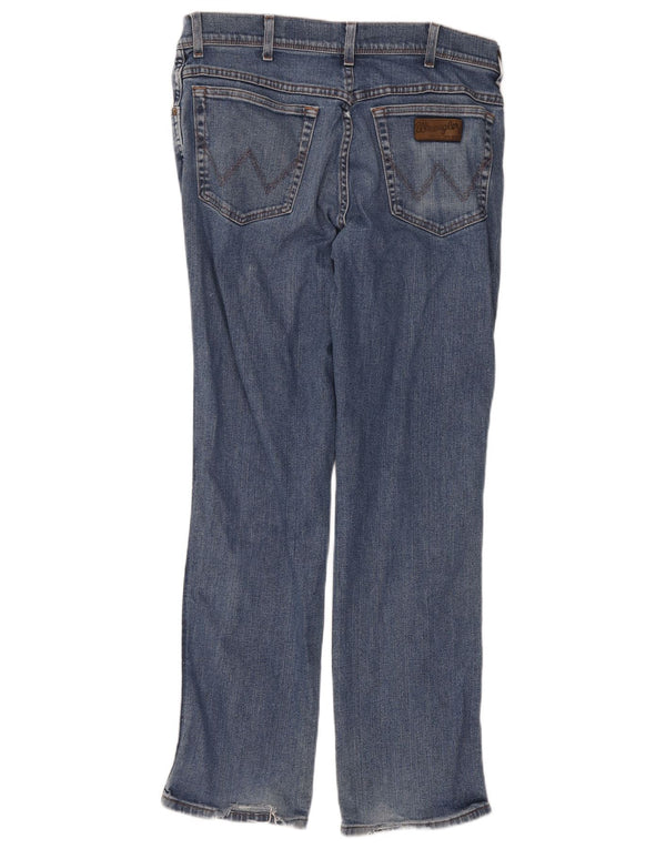 Wrangler Mens Texas Stretch Straight Jeans W36 L32 Blue Cotton