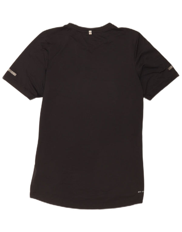Nike Mens Dri Fit Graphic T-Shirt Top Small Black Polyester