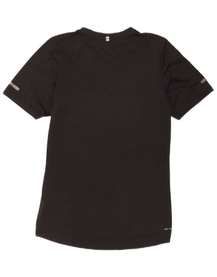 Nike Mens Dri Fit Graphic T-Shirt Top Small Black Polyester
