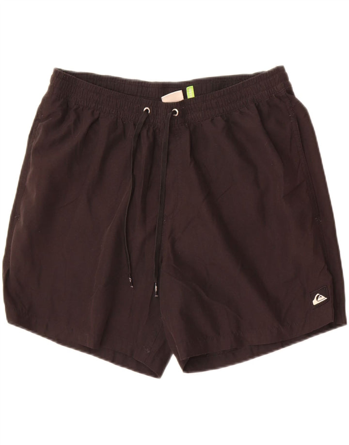 Quiksilver Mens Swimming Shorts Large  Black Polyester