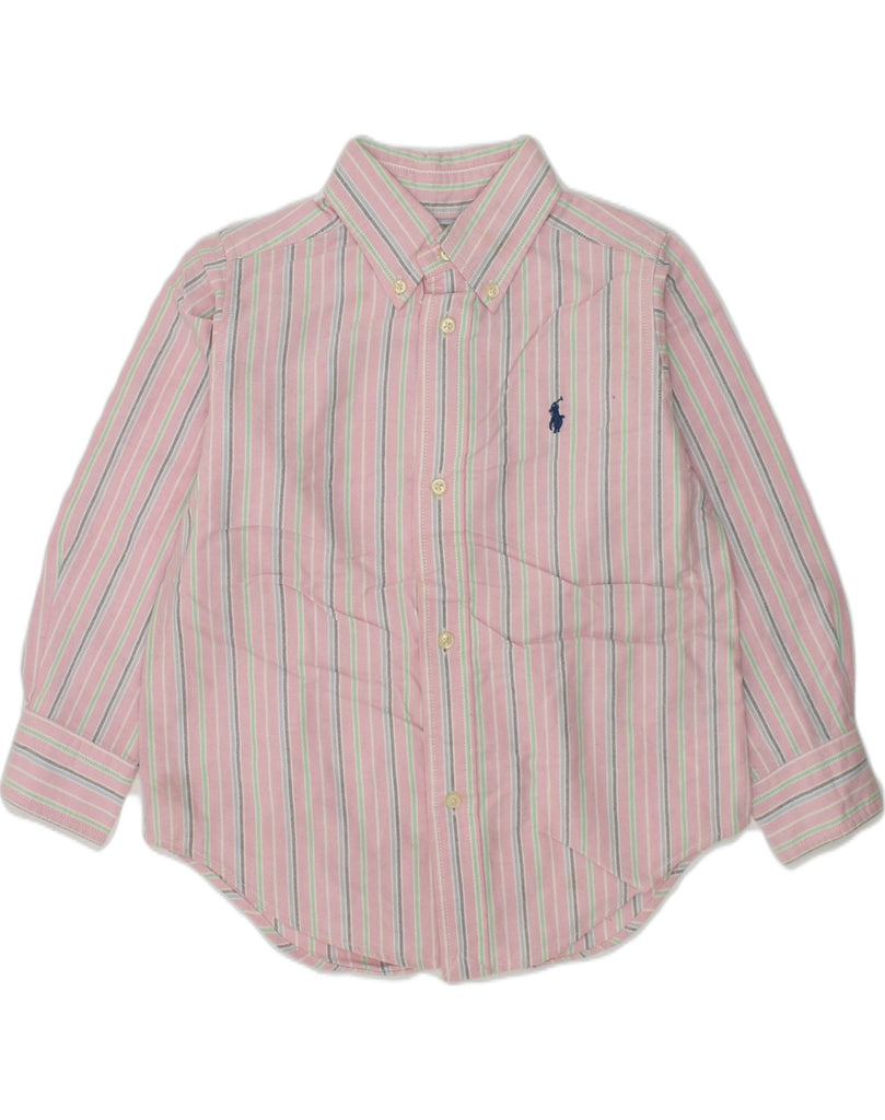 RALPH LAUREN Boys Shirt 2-3 Years Pink Striped Cotton | Vintage Ralph Lauren | Thrift | Second-Hand Ralph Lauren | Used Clothing | Messina Hembry 