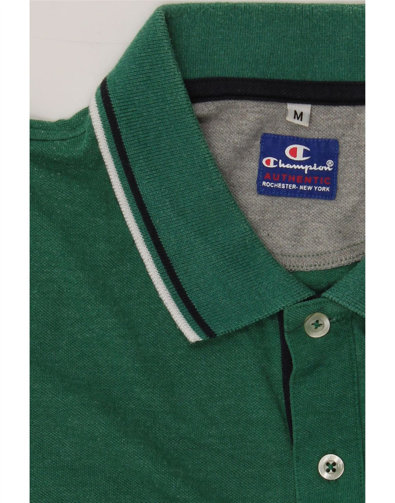 CHAMPION Mens Polo Shirt Medium Green Vintage Champion and Second-Hand Champion from Messina Hembry 