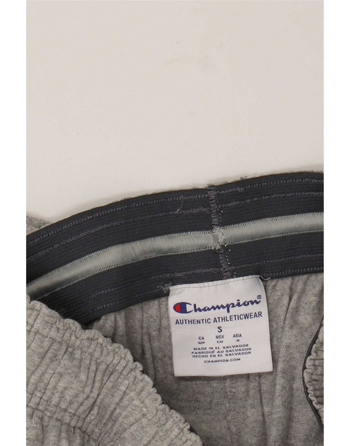 Champion Mens Tracksuit Trousers Small Grey Cotton