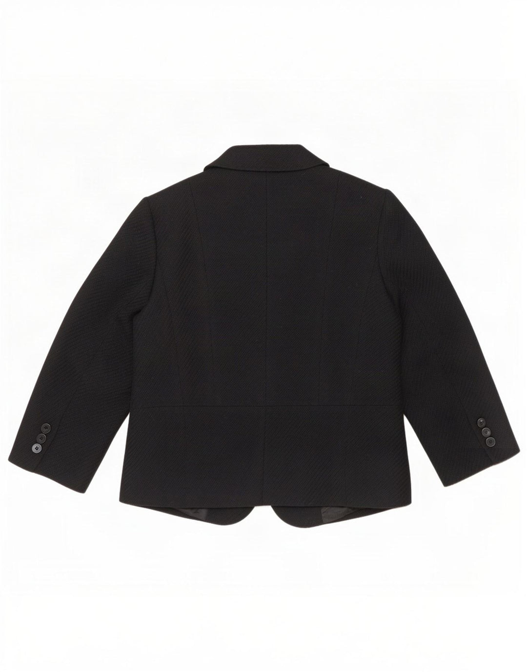 Marks & Spencer Womens 3/4 Sleeve 5 Button Blazer Jacket UK 16 Large Black