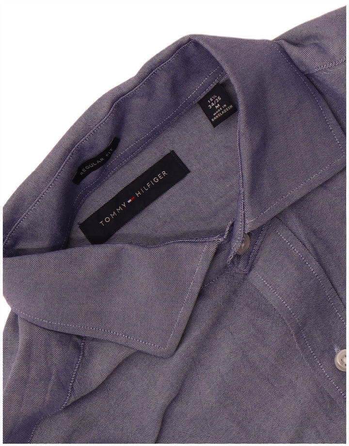 Tommy Hilfiger Mens Regular Fit Shirt Size 15 1/2 Medium Blue
