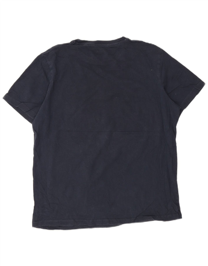 Jack & Jones Mens Graphic T-Shirt Top 2XL Navy Blue