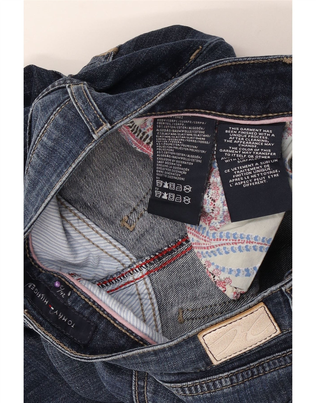 Tommy Hilfiger Womens Slim Jeans W26 L34 Blue Cotton