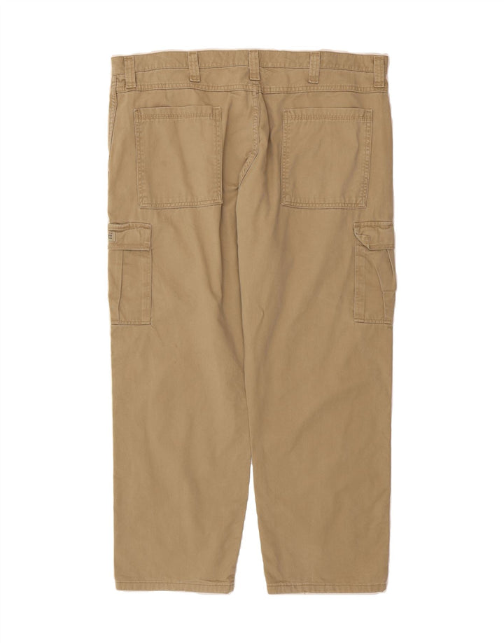 WRANGLER Mens Straight Cargo Trousers W42 L30 Beige Cotton Vintage Wrangler and Second-Hand Wrangler from Messina Hembry 