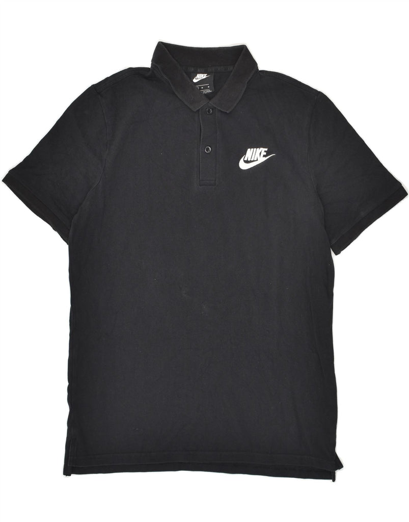 NIKE Mens Polo Shirt Medium Black Cotton Vintage Nike and Second-Hand Nike from Messina Hembry 