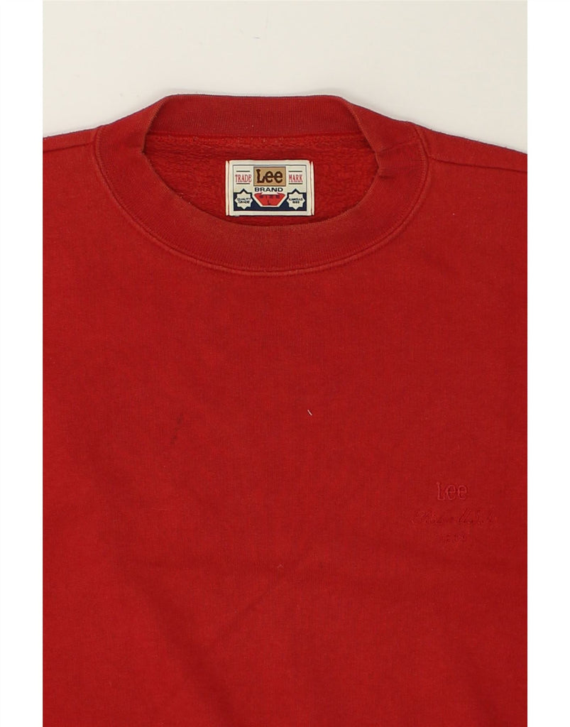 LEE Mens Sweatshirt Jumper Large Red Cotton | Vintage Lee | Thrift | Second-Hand Lee | Used Clothing | Messina Hembry 