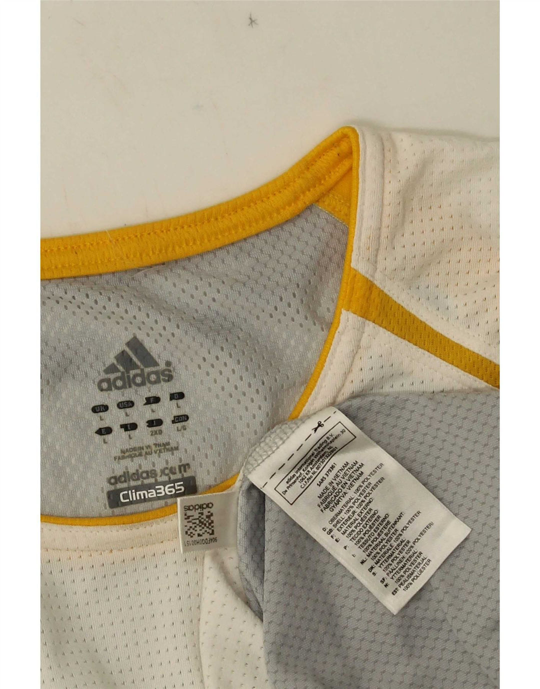 Adidas Mens Clima 365 Vest Top Large White Polyester
