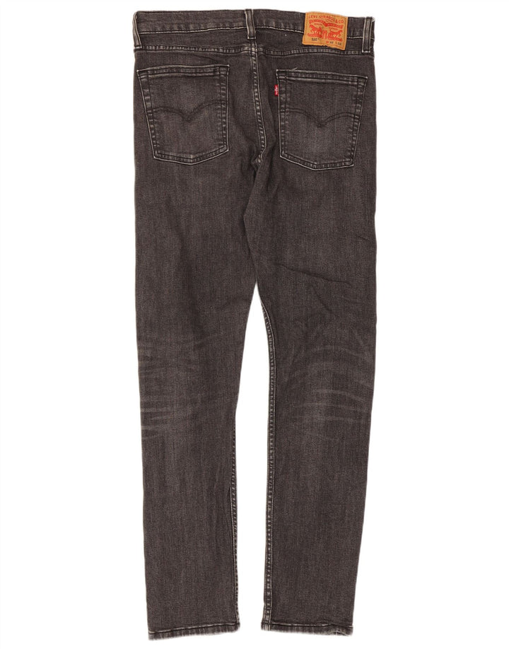 LEVI'S Mens 510 Skinny Jeans W32 L32 Grey Cotton