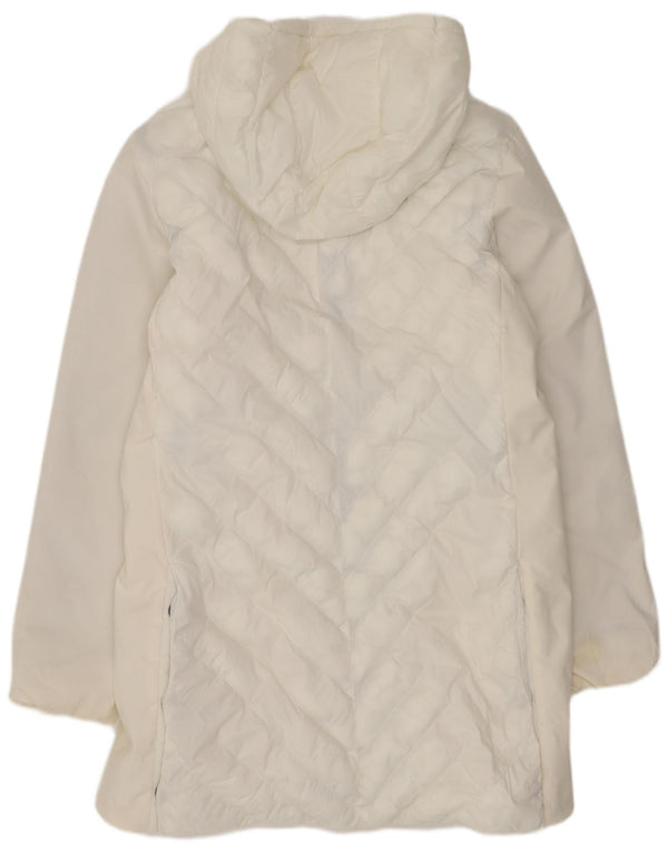 Invicta Womens Hooded Padded Coat UK 18 XL White Polyester