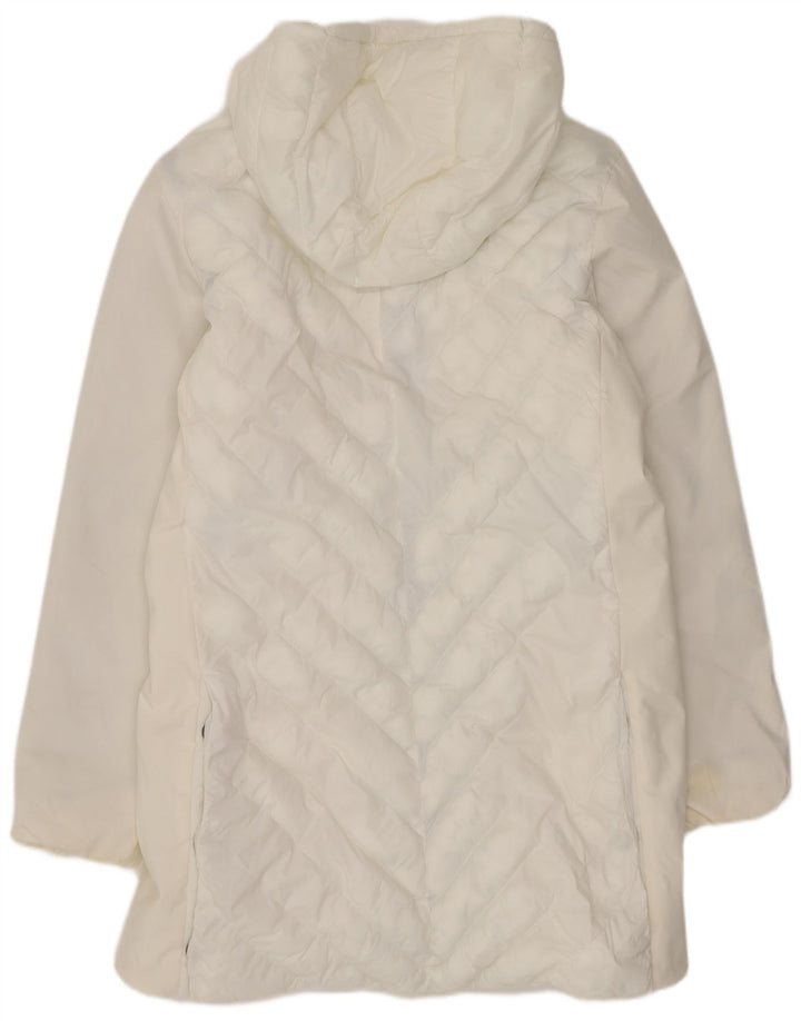 Invicta Womens Hooded Padded Coat UK 18 XL White Polyester