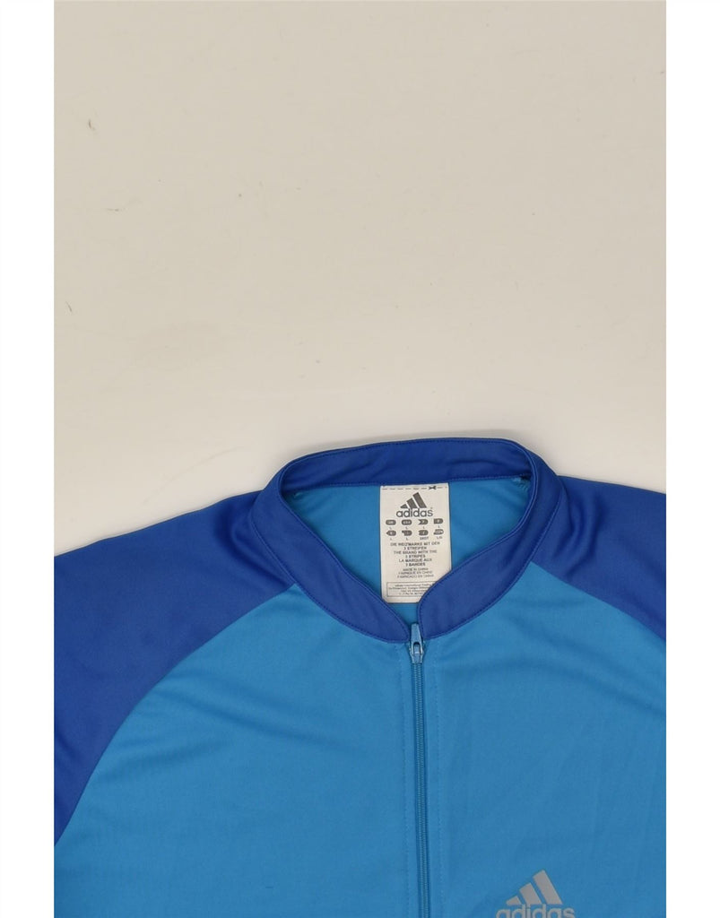 ADIDAS Mens Climalite Short Sleeve Pullover Tracksuit Top Large Blue | Vintage Adidas | Thrift | Second-Hand Adidas | Used Clothing | Messina Hembry 