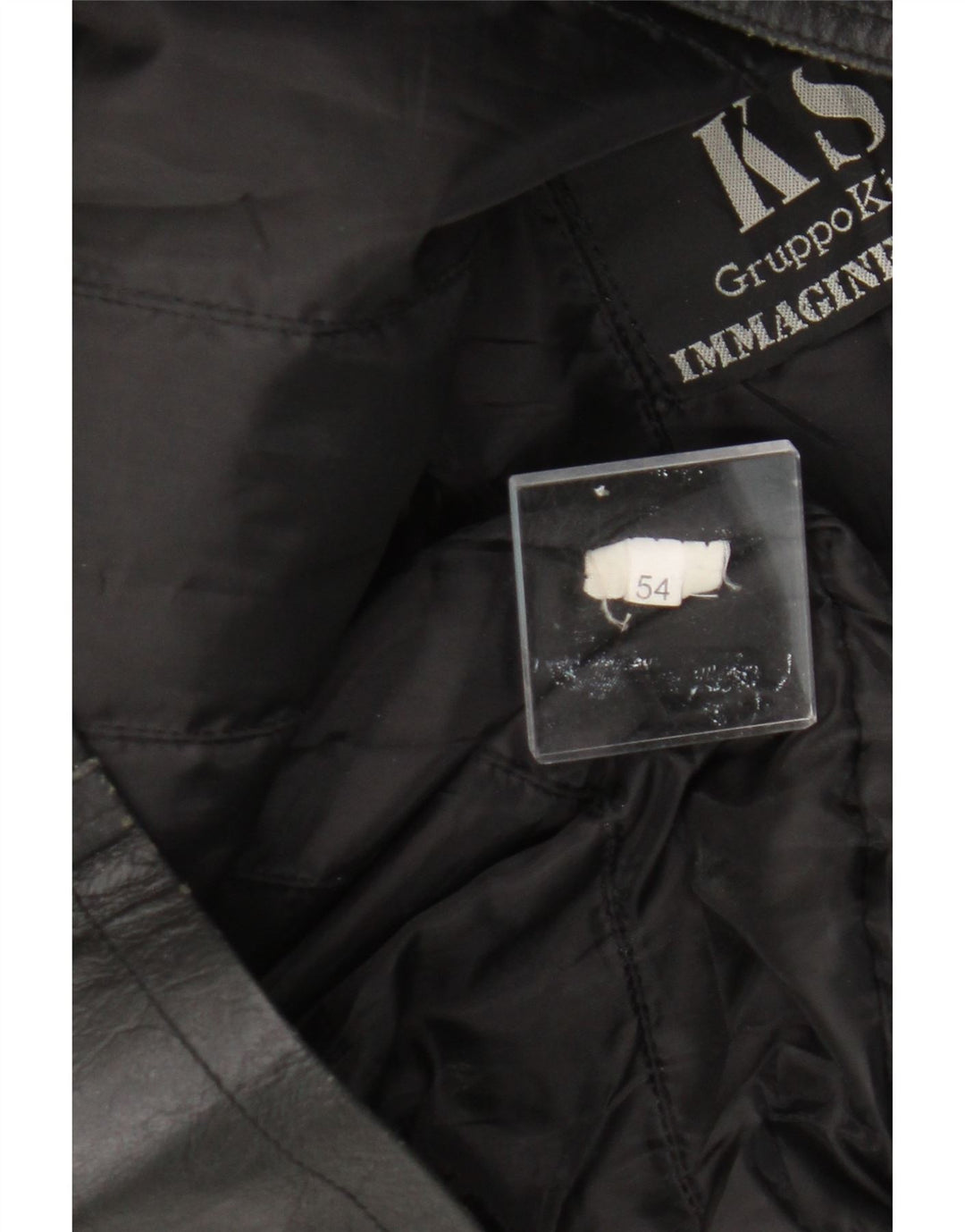 VINTAGE Mens Leather Jacket IT 54 2XL Black Leather