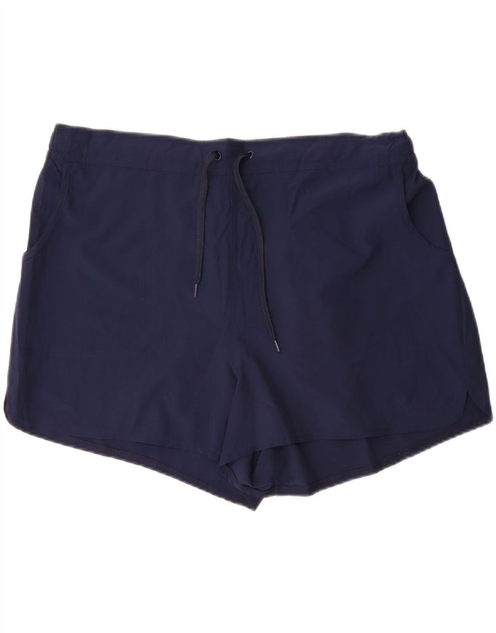 Mountain Warehouse Womens Sport Shorts UK 18 XL Navy Blue Polyester