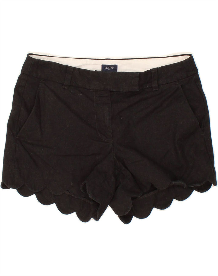 J. CREW Womens Hot Pants US 4 Small W26 Black Linen Vintage J. Crew and Second-Hand J. Crew from Messina Hembry 