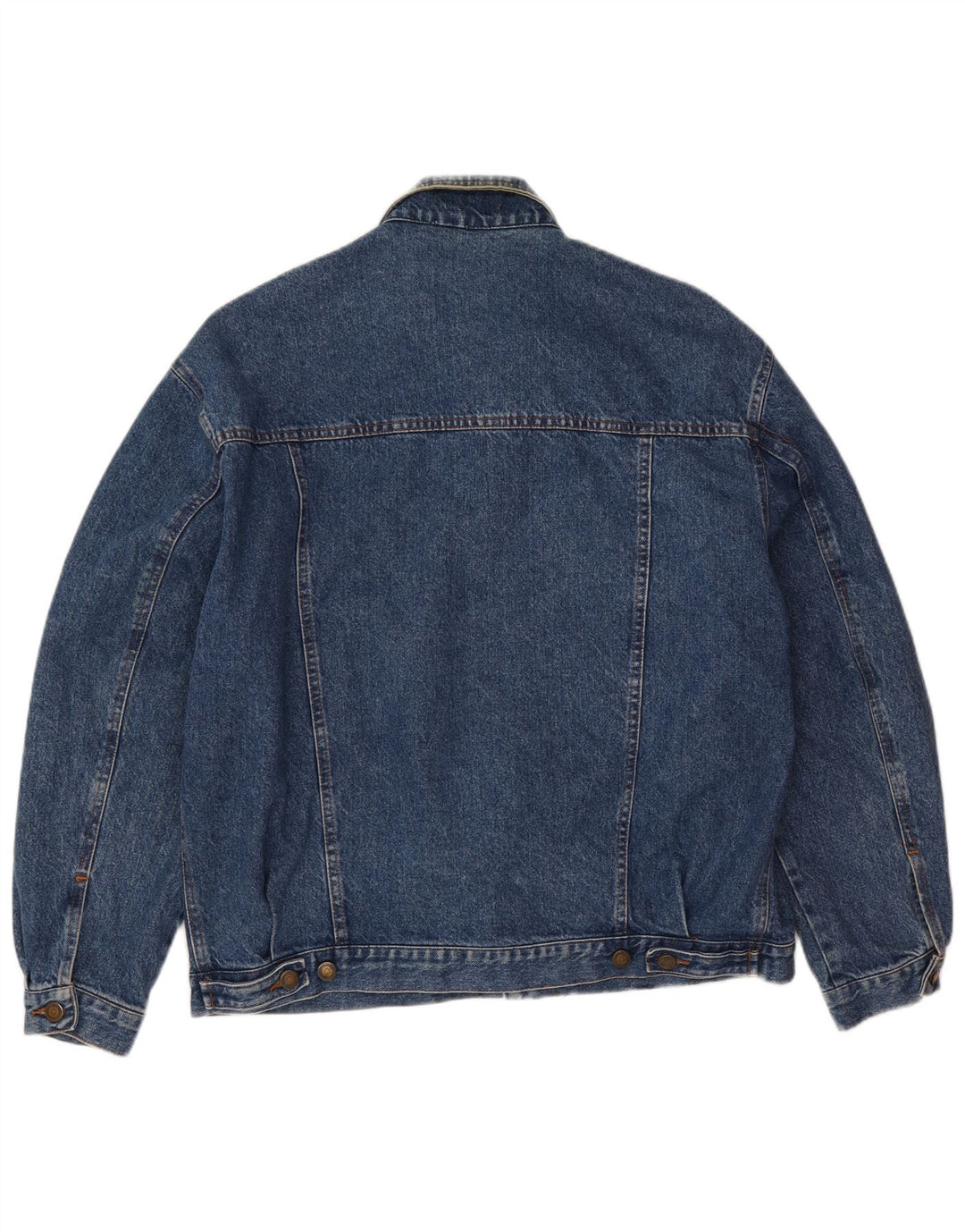 River Mens Denim Jacket UK 42 XL Blue