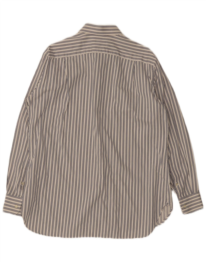 Murphy & Nye Mens Shirt Medium White Striped