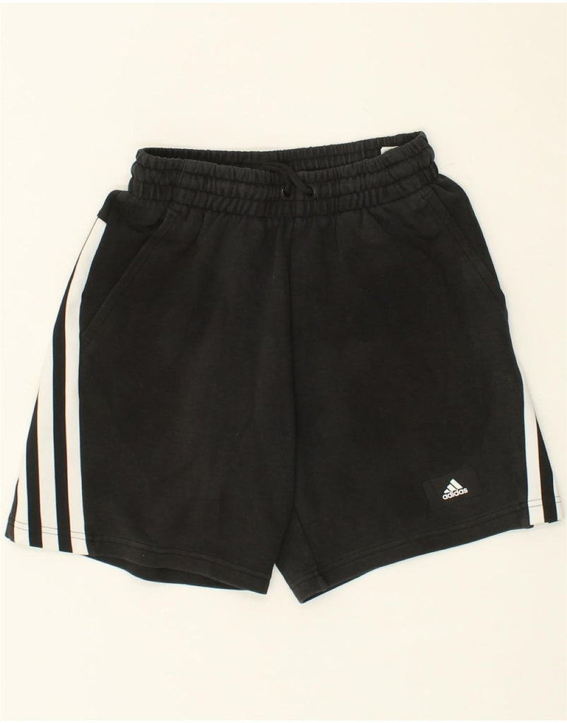 ADIDAS Mens Sport Shorts Small Black Cotton | Vintage Adidas | Thrift | Second-Hand Adidas | Used Clothing | Messina Hembry 