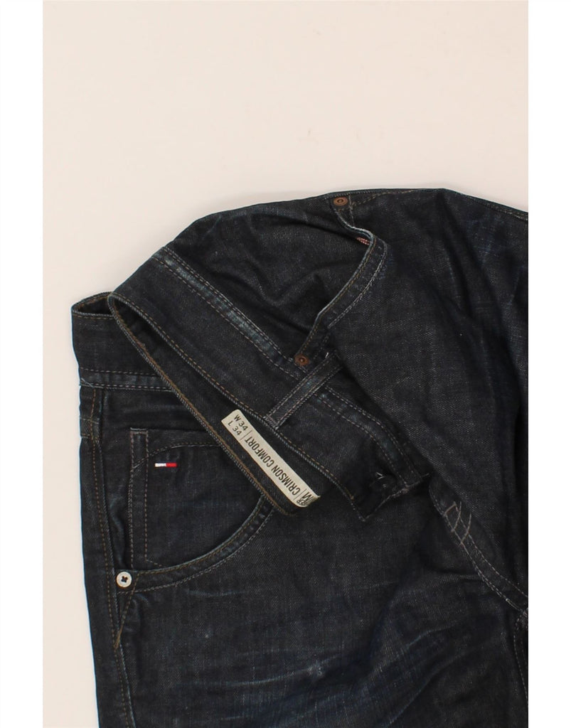 TOMMY HILFIGER Mens Comfort Fit Straight Jeans W34 L29 Navy Blue Cotton Vintage Tommy Hilfiger and Second-Hand Tommy Hilfiger from Messina Hembry 