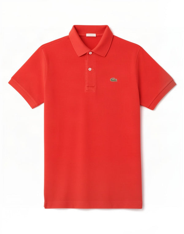 Lacoste Mens Polo Shirt Size 5 Large Red Cotton