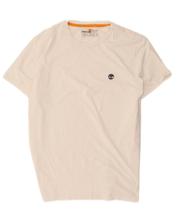 Timberland Mens Slim Fit T-Shirt Top 3XL White Cotton