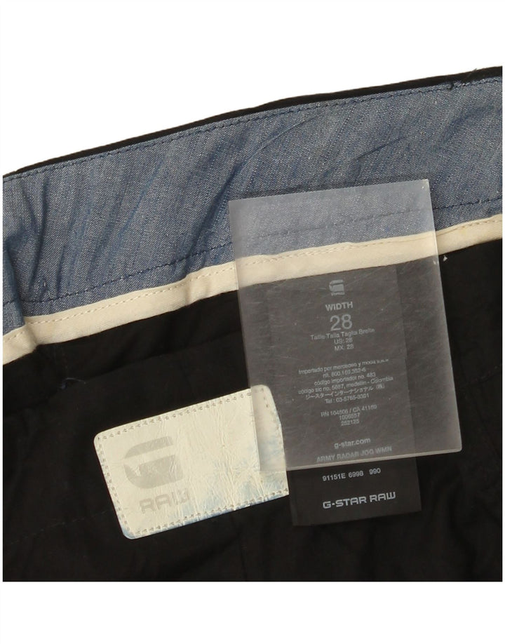 G-Star Womens Joggers Cargo Trousers W28 L27 Black Lyocell