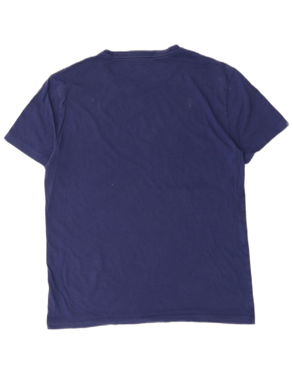 Polo Ralph Lauren Mens Custom Slim Fit T-Shirt Top Medium Blue Cotton
