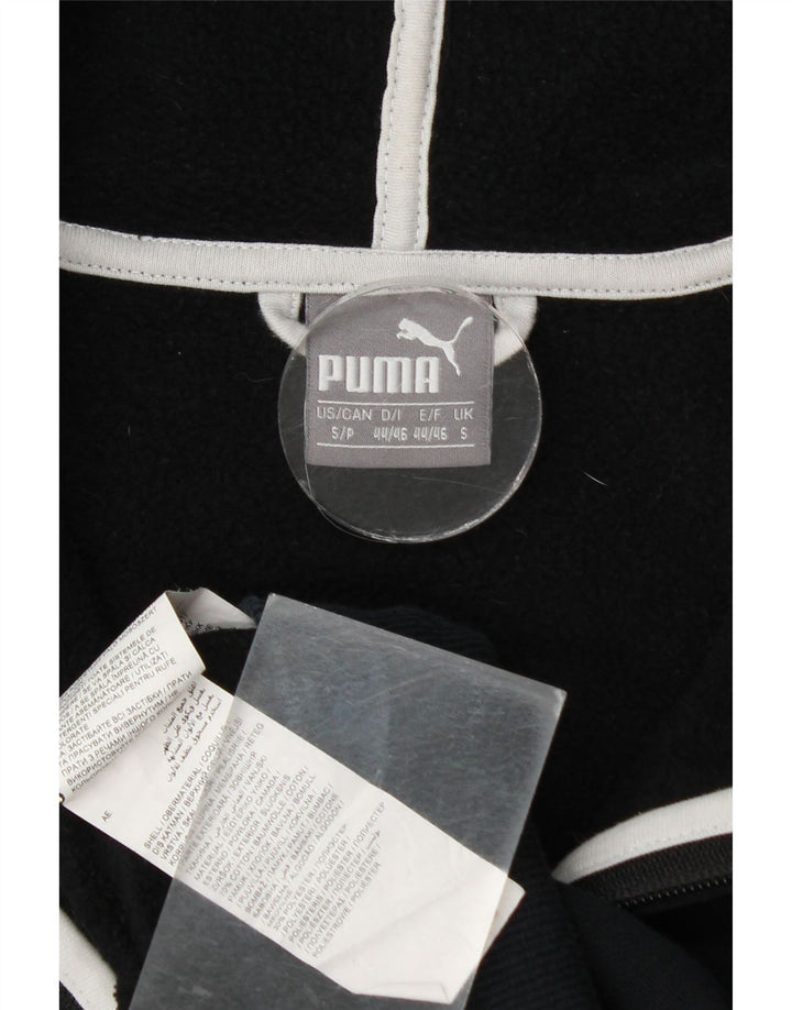 Puma Mens Graphic Zip Hoodie Sweater Small Black Cotton